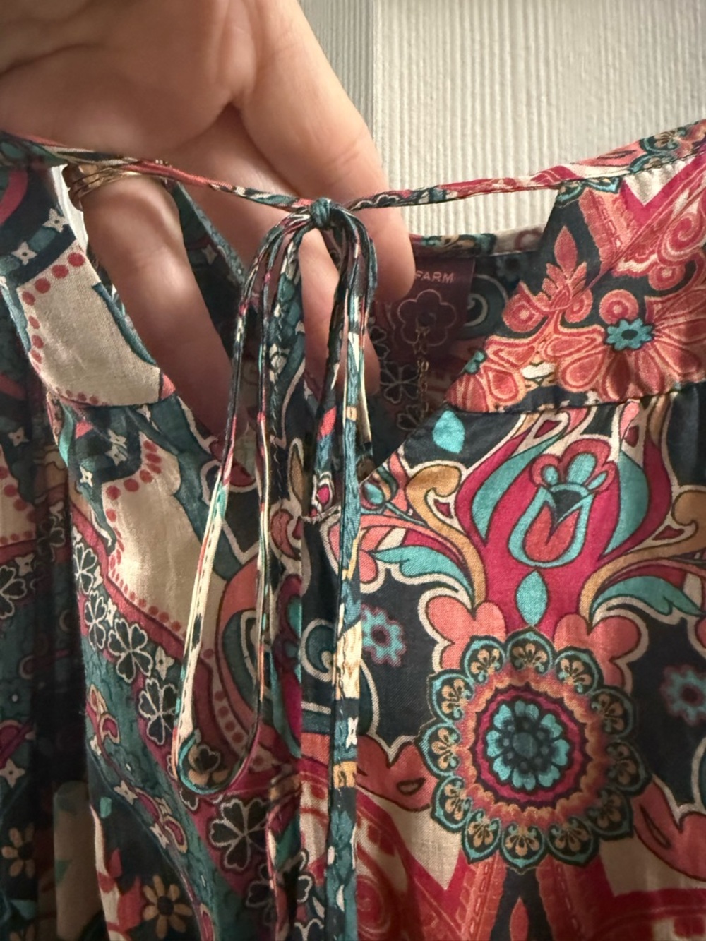 Vintage Farm Rio Paisley Dress Size Small - Picture 5 of 15